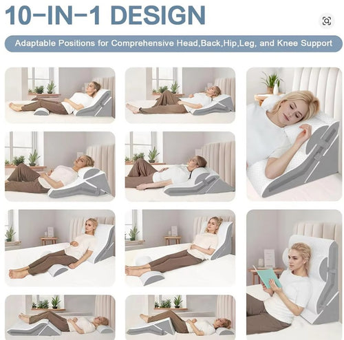 3Pcs/set Wedge Pillow for Sleeping Adjustable Folding Triangle Pillow