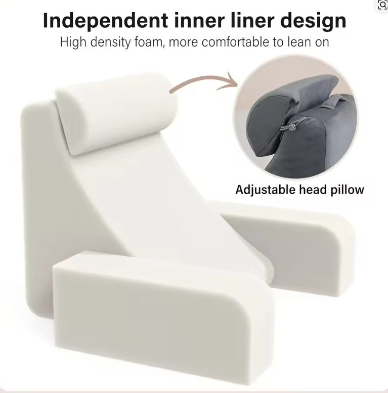 Reading Pillow for Bed Extra Large Arm Rest Pillow Memory Foam Bed Rest Pillow for Reading